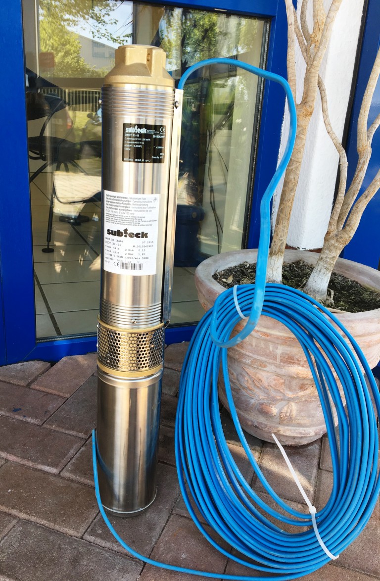 Brunnenpumpe 4SDP 3-08 mit 2- wire Motor 230V zur Gartenbewässerung